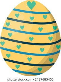 Easter Egg Icon. Easter Day Celebration. Vector Illustration.