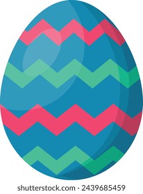 Easter Egg Icon. Easter Day Celebration. Vector Illustration.