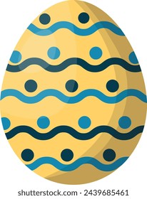 Ostereier-Symbol. Osterfeier. In: Vector Illustration.