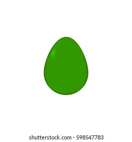 Easter egg icon, design template, vector illustration