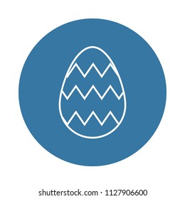 Easter egg icon. Element of easter icons for mobile concept and web apps. Badge style Easter egg icon can be used for web and mobile apps on white background