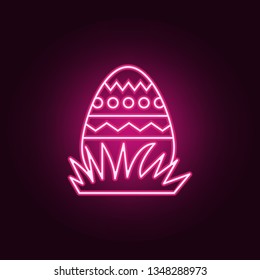 Easter egg icon. Elements of Easter in neon style icons. Simple icon for websites, web design, mobile app, info graphics
