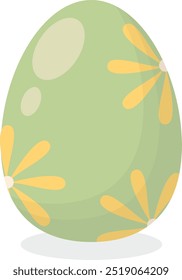 Ostereier-Symbol mit flachem Cartoon-Design. Vektorgrafik einzeln auf weißem Hintergrund