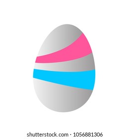 easter egg icon for game, logo or symbol