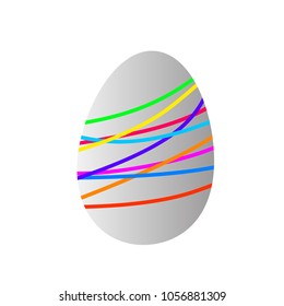easter egg icon for game, logo or symbol