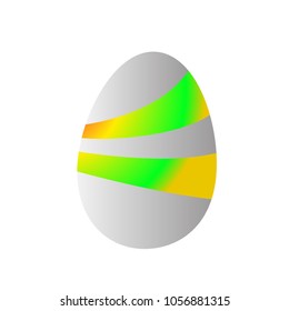easter egg icon for game, logo or symbol