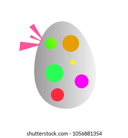 easter egg icon for game, logo or symbol