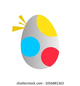 easter egg icon for game, logo or symbol