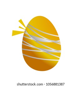 easter egg icon for game, logo or symbol