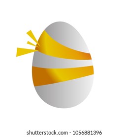 easter egg icon for game, logo or symbol