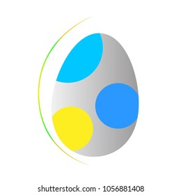 easter egg icon for game, logo or symbol