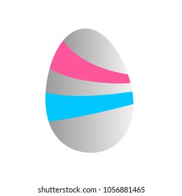 easter egg icon for game, logo or symbol