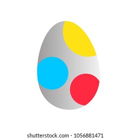 easter egg icon for game, logo or symbol