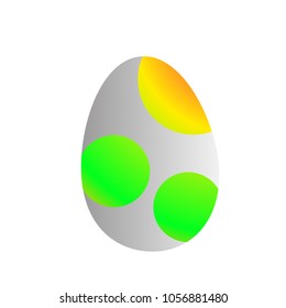 easter egg icon for game, logo or symbol