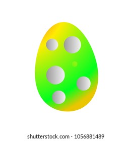 easter egg icon for game, logo or symbol