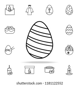 Easter egg icon. Easter icons universal set for web and mobile on white background