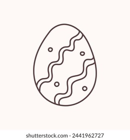 Ostereier-Symbol. Illustration von Frühling oder Ostern. Perfekt für Banner, Postkarte, Poster, Party und andere Dekorationen.