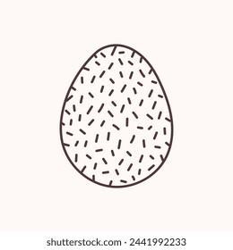 Easter egg icon. Illustration of Spring or Easter. Perfect for banner, postcard, poster, party and other decorations.