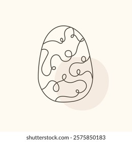 Easter egg icon. Illustration of Spring or Easter. Perfect for banner, postcard, poster, party and other decorations.