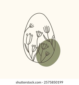 Easter egg icon. Illustration of Spring or Easter. Perfect for banner, postcard, poster, party and other decorations.