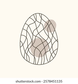 Easter egg icon. Illustration of Spring or Easter. Perfect for banner, postcard, poster, party and other decorations.