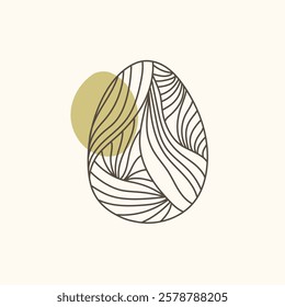 Easter egg icon. Illustration of Spring or Easter. Perfect for banner, postcard, poster, party and other decorations.