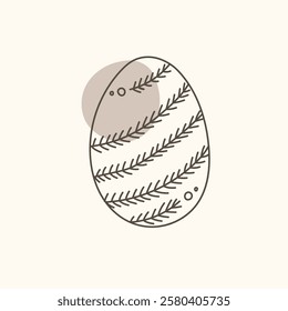 Easter egg icon. Illustration of Spring or Easter. Perfect for banner, postcard, poster, party and other decorations.