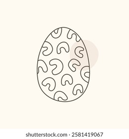 Easter egg icon. Illustration of Spring or Easter. Perfect for banner, postcard, poster, party and other decorations.