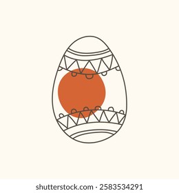 Easter egg icon. Illustration of Spring or Easter. Perfect for banner, postcard, poster, party and other decorations.