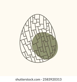 Easter egg icon. Illustration of Spring or Easter. Perfect for banner, postcard, poster, party and other decorations.