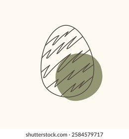 Easter egg icon. Illustration of Spring or Easter. Perfect for banner, postcard, poster, party and other decorations.
