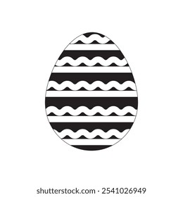 Easter egg icon .Isolated colored easter egg icon Vector