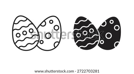 Easter egg icon isolated vector Illustration. Vector pictogram for web and app