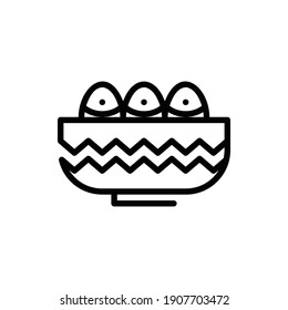 Easter Egg Icon Logo Illustration Vector Isolated. Christ and Easter Icon-Set. Suitable for Web Design, Logo, App, and UI. Editable Stroke and Pixel Perfect. EPS 10.