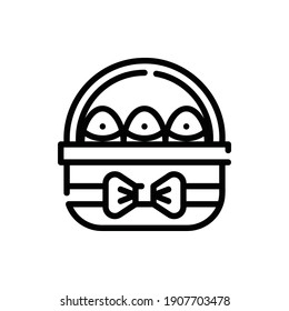 Easter Egg Icon Logo Illustration Vector Isolated. Christ and Easter Icon-Set. Suitable for Web Design, Logo, App, and UI. Editable Stroke and Pixel Perfect. EPS 10.