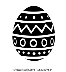 easter egg icon on white background