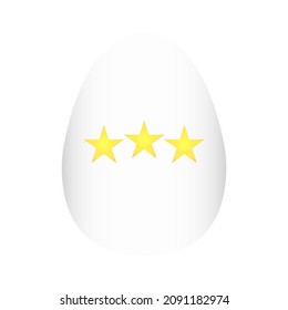Easter egg icon on a white background, vector illustration