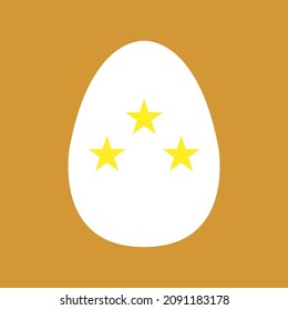 Easter egg icon on a white background, vector illustration