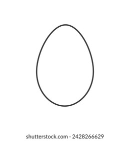 easter egg icon on white background.