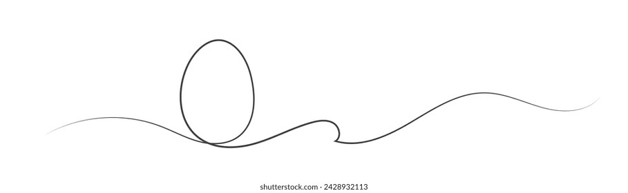 easter egg icon on white background.