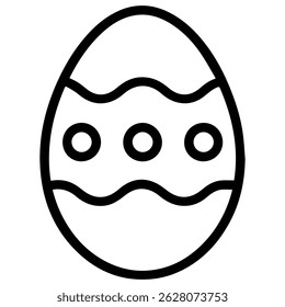 Easter egg icon on white background vector
Vector icon