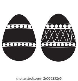 Easter egg icon set of colored design eps 10 