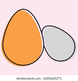 Easter egg icon set of colored design eps 10 