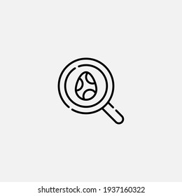 Easter egg icon sign vector,Symbol, logo illustration for web and mobile