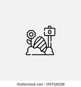 Easter egg icon sign vector,Symbol, logo illustration for web and mobile