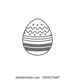 Easter egg icon. Simple element illustration. Easter egg symbol design template. Can be used for web and mobile on the white background