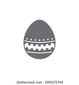 Easter egg icon. Simple element illustration. Easter egg symbol design template. Can be used for web and mobile on the white background