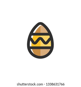Easter Egg Icon , Spring Season Symbol .