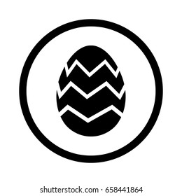 Easter egg icon vector