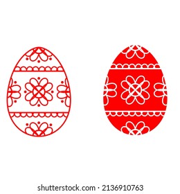 Easter egg icon vector. Easter illustration sign collection. egg symbol or logo. 